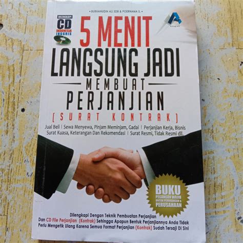 Jual Buku 5 Menit Langsung Jadi Membuat Perjanjian Surat Kontrak