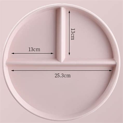 Assiette Plateau Repas Ywei Big Pink Plastique Rose