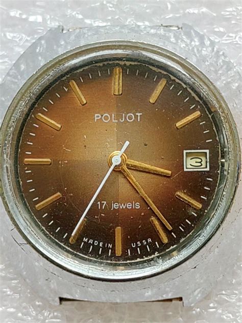 Poljot Watch Ussr Vintage Soviet Russian Mechanical Men H De Luxe