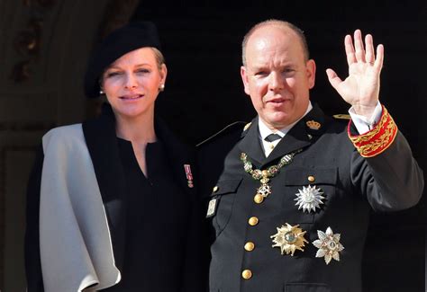 Photo La Princesse Charl Ne De Monaco Et Le Prince Albert Ii Au