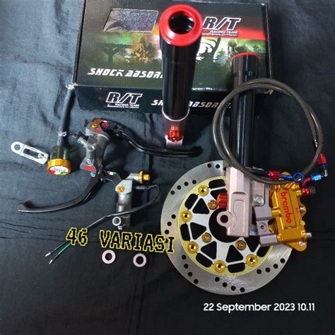 Jual Paket Kaliper Monoblok Piston Shock Rt Stage Honda Metic Beat