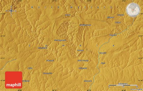 Physical Map of Solwezi