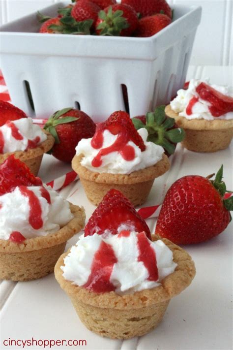 Strawberry Shortcake Cookie Cups Recipe Cincyshopper