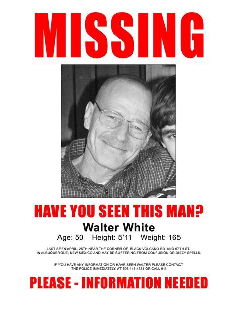 Breaking Bad – Missing: Walter White | The Heizenberg Effect