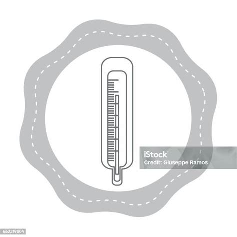 Gambar Stiker Termometer Revisi Alat Medis Ilustrasi Stok - Unduh ...