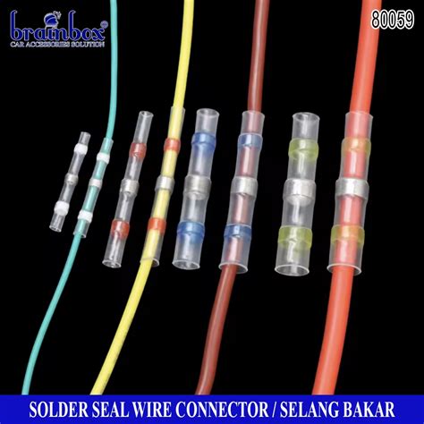 Jual Heat Shrink Solder Wire Waterproof Hot Seal Cable Connector Selang Bakar Sambungan Kabel