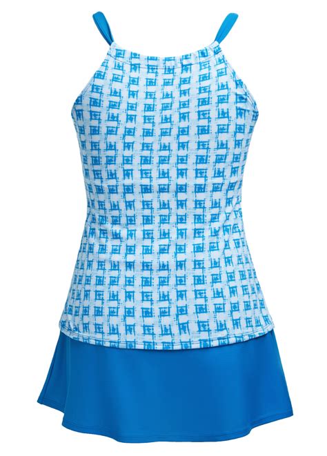 Cut Out Mid Waisted Geometric Print Tankini Set Usd 37 98