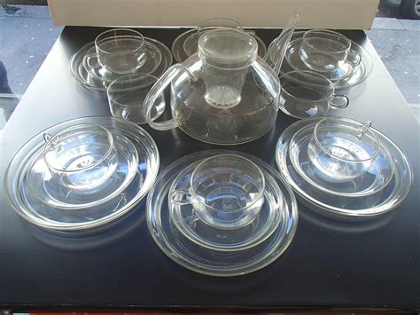 Mid Century Modern Tea Set By Ilse Decho By Schott Jena For Six For