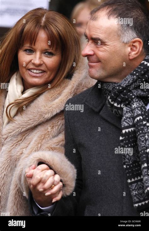 Tommy Gail Sheridan Leave Glasgow High Court Hi Res Stock Photography