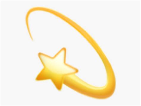 Emoji Png Star - Apple Shooting Star Emoji, Transparent Png - kindpng