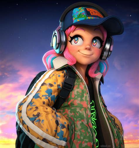 25 Beautiful And Realistic 3d Character Designs From Top Designers