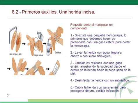 Montaje Y Mantenimientos De Equipos Primeros Auxilios Para Una Herida