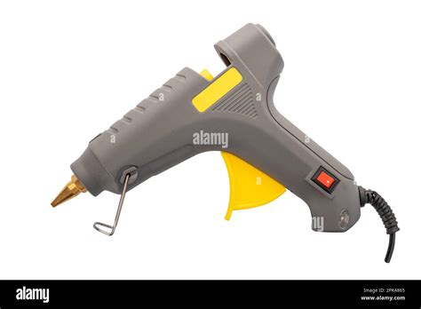 Electric Hot Glue Gun On White Background Electric Equipment For Art Stock Photo Alamy
