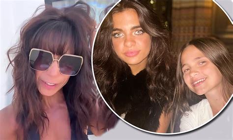 Jenny Powell Exhibits Her Cleavage In A Black Bikini Top On Holiday With Daughter Pollyanna