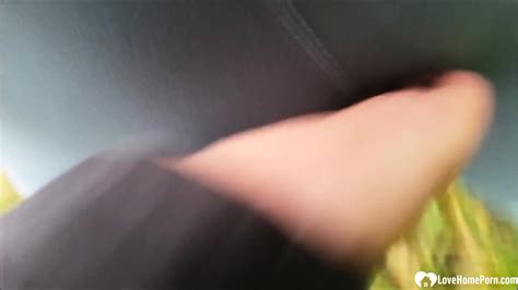 Giving Head Outdoors And Taking A Cumshot On My Tits