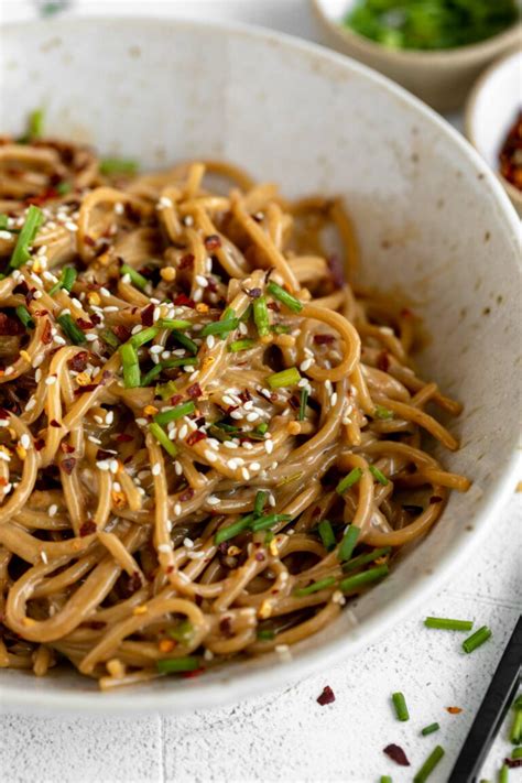 Sesame Tahini Noodles W Roasted Veggies Jar Of Lemons