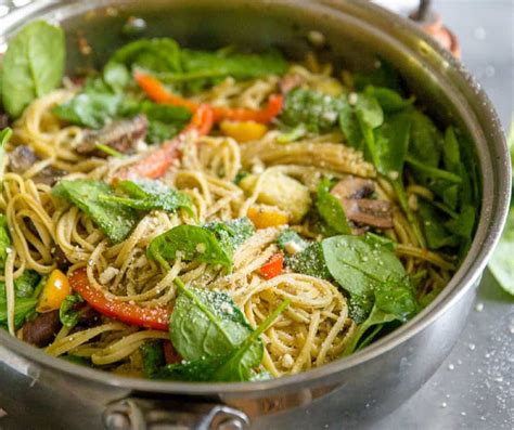 Easy Pesto Pasta Primavera Recipe Lemons For Lulu