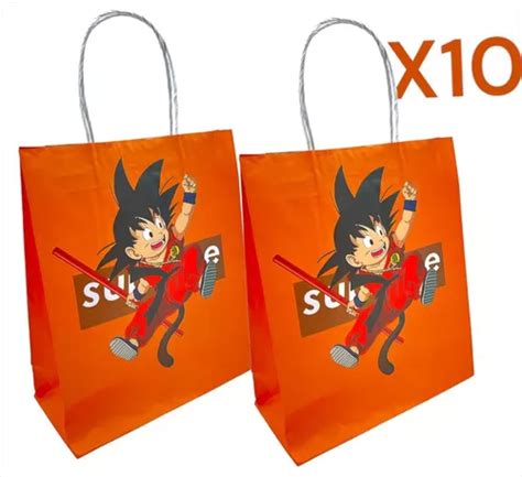 Bolsas Dragon Ball Para Cotill N Dulces Cumplea Os X Cuotas Sin