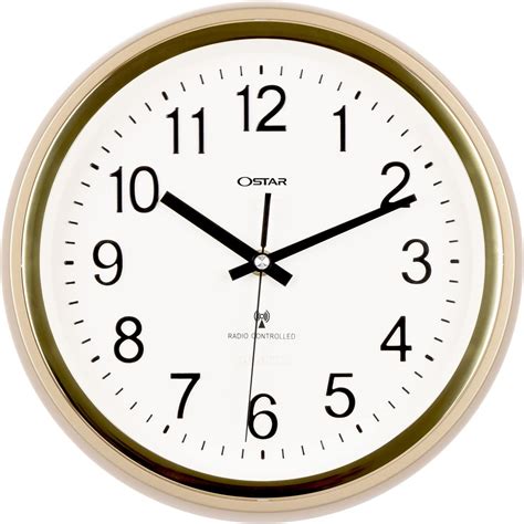 Amazon OSTAR Atomic Wall Clock 11 Inch Round Battery Operated