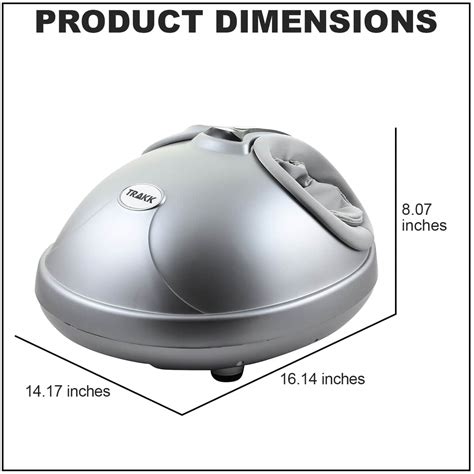 Buy Trakk Shiatsu Deep Tissue Air Compression Foot Massager With Kneading And Heat Silver At