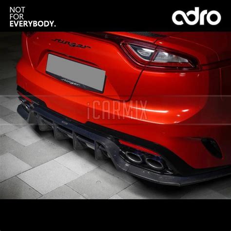 Adro Carbon Fibre Rear Diffuser V Style For Kia Stinger Gt Gt Gt Gt