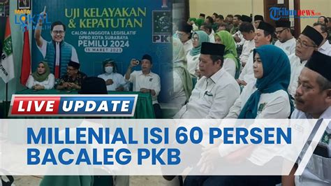 Andalkan 60 Persen Untuk Bacaleg Milenial Di Pemilu 2024 PKB Surabaya