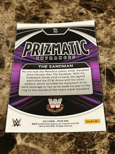 Panini Prizm Wwe Prizmatic Entrances The Ubuy India