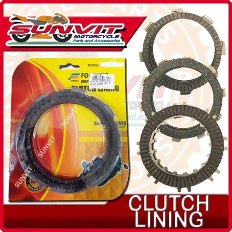 MOTORCYCLE CLUTCH LINING SET ROUSER 135 SHOGUN125 CRYPTON BARAKO XRM