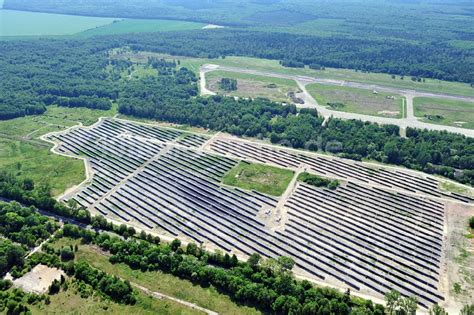 Allstedt Aus Der Vogelperspektive Solarpark Allstedt In Sachsen Anhalt