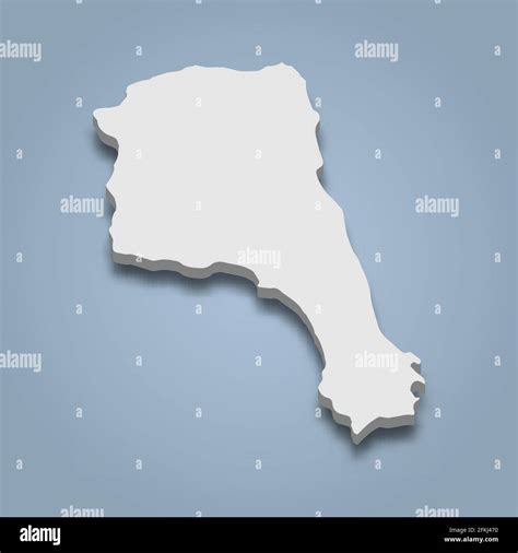 3d Isometric Map Of Little Corn Island Is An Island In Nicaragua