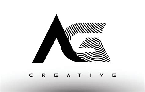 Ag Fingerprint Zebra Letter Logo Design Ag Logo With Fingerprint