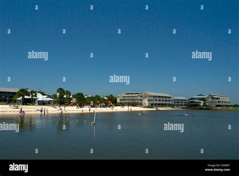 The Beach At Cedar Key From The Quay Stock Photo Alamy