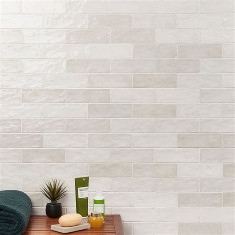 Portmore White 3x8 Glazed Ceramic Subway Wall Tile Ceramic Wall Tiles