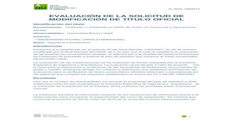 EVALUACIÓN DE LA SOLICITUD DE MODIFICACIÓN DE PDF filela Guía para la