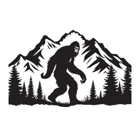 Premium Vector Bigfoot Svg