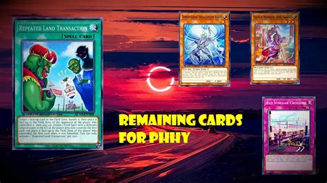 YGOPRO Remaining Cards For PHHY Deck Triamid Red Vinegar Crossing