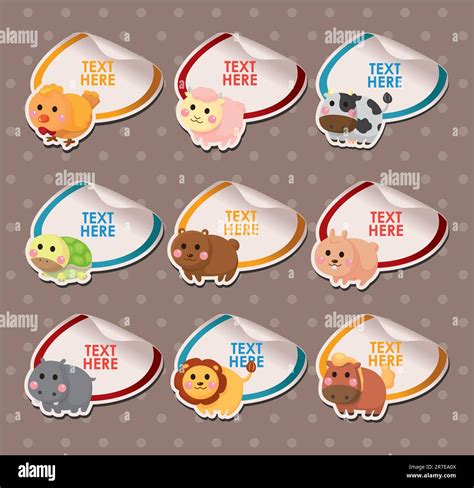 Cartoon Animal Card Stock Vector Image And Art Alamy