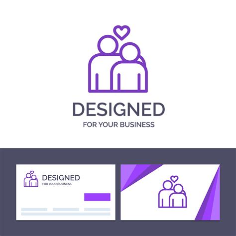 Creative Business Card and Logo template Couple Love Marriage Heart ...