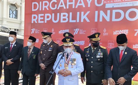 Pimpin Upacara Hut Ke Ri Al Haris Kita Harus Bangkit Dan Ekonomi