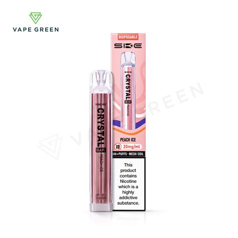 Peach Ice Disposable Vape By SKE Crystal Bar FREE UK Delivery Vape