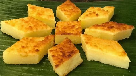 Baked Tapioca Kuih Kuih Bingka Ubi Youtube