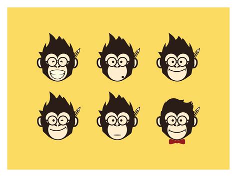 Monkey Faces On Behance