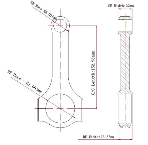 H Beam Rods Honda F C S Honda Connecting Rods F C Rods Honda