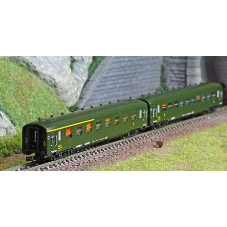 Set De 2 Voitures Voyageurs DEV AO SNCF REE Modeles NW273 A3B5 Et