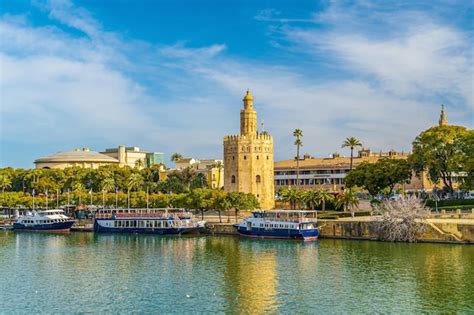 Premium Photo View Of Golden Tower Or Torre Del Oro Of Seville