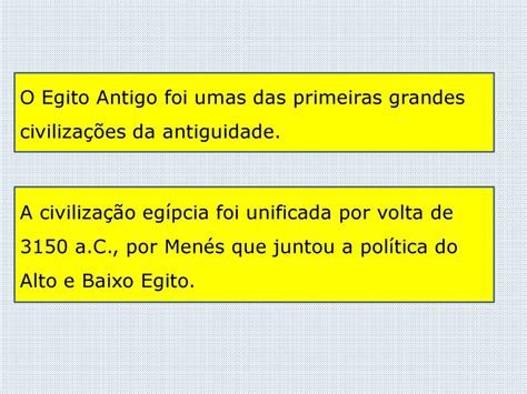 A Civilização Egípcia ppt carregar