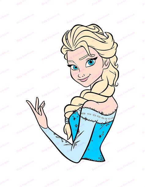 Elsa The Frozen Svg Svg Dxf Cricut Silhouette Cut File Etsy