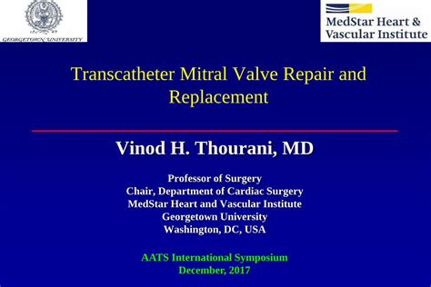 Pdf Transcatheter Mitral Valve Repair And Replacement€¦ · Tm Mitral