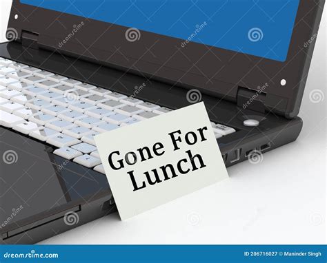 Gone For Lunch Concept Stock Image Image Of Lockdown 206716027