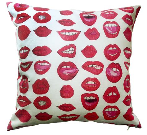 Sexy Red Lips Pillow Case Kahri By Kahrianne Kerr